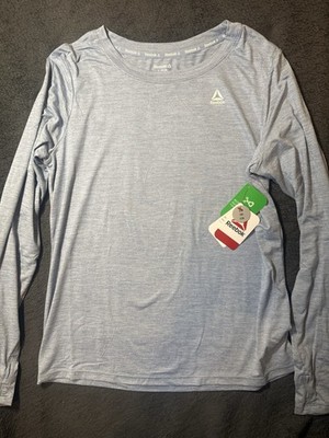 Reebok Long Sleeve Shirt Men s Large Blue New With Tags
