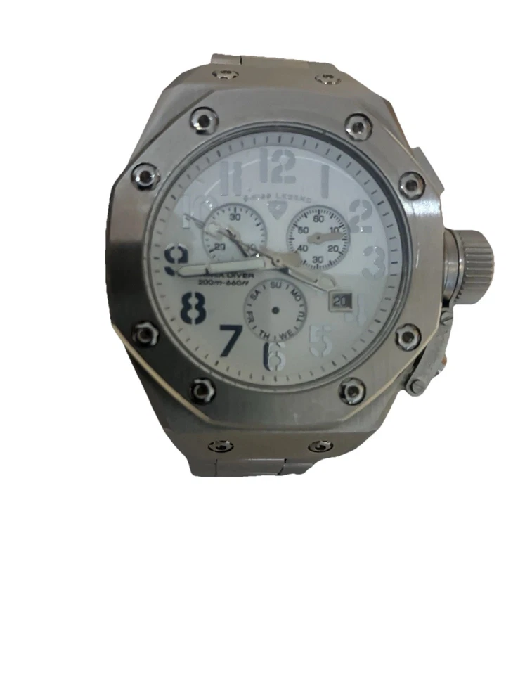 Swiss Legend Men’s Military  Heavy Watch Trimix Diver Full Stainless Steel - Image 2 of 4