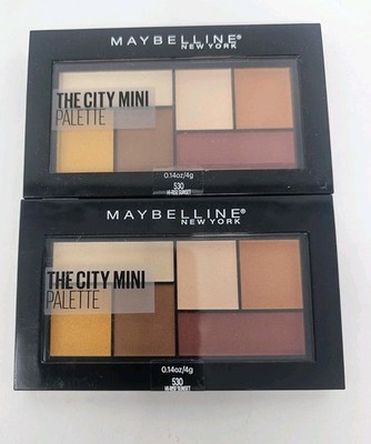 MAYBELLINE New York The City Mini EYESHADOW Palette  HI-RISE SUNSET #530 LOT OF2