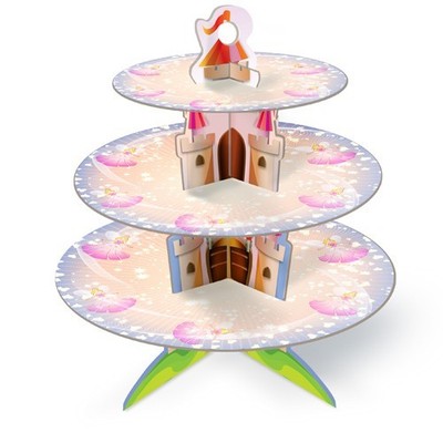 Eddingtons Fairy Castle 3 Tier Cardboard Cupcake Stand Dessert Display Brand NEW