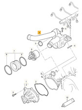 PORSCHE CAYENNE Thermostat Housing 2008-2010 OEM NEW IN BOX 94810606005
