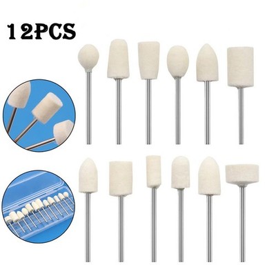 Polishing Wheels Home Garden Rotary Tool Wool 12Pcs/Set 2.35mm Accessories