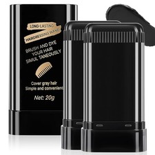 2Pack Root-Touch-Up Hair Color Stick  Comb   Instant Waterproof Black Dye for