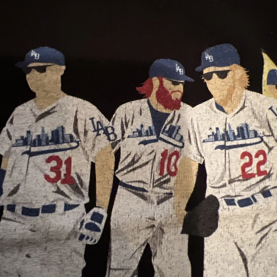 Camisa rara LA Dodgers Hot Dogs x Reservoir Dogs película parodia colaboración 4XL de colección Foto 3 de 4