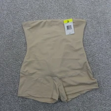 Maidenform Shapewear Womens Medium Beige High Waisted Boyshort 2107