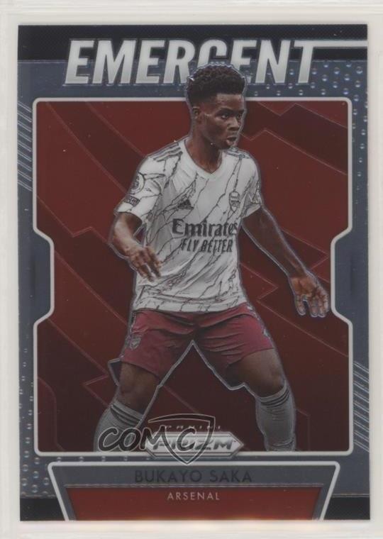 2020-21 Panini Prizm Premier League Emergent Bukayo Saka #3 rf2