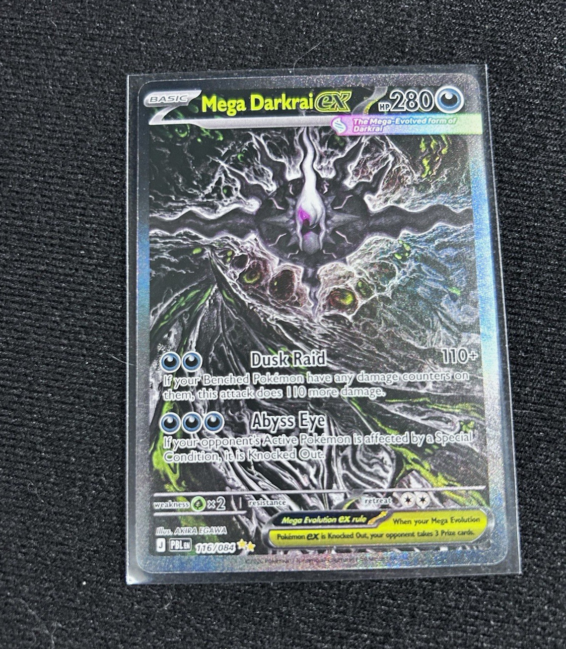 Mega Darkrai EX 118/98 Secret Rare Full Art Holo Pokemon TCG