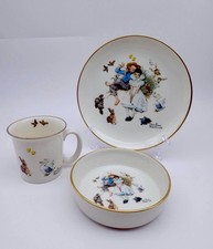 Vintage Gorham Spring Duet Norman Rockwell USA 3 Piece Set Young Love