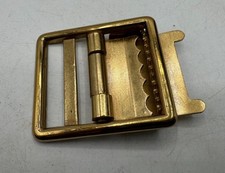 Vintage US Marine Corps USMC Brass Open Face Belt Buckle Military Marked Officer