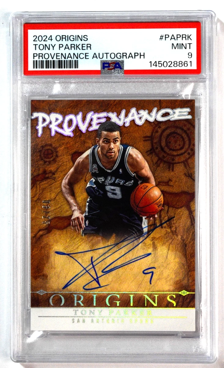 Panini Tony Parker Basketball Autographed Sports Trading Cards