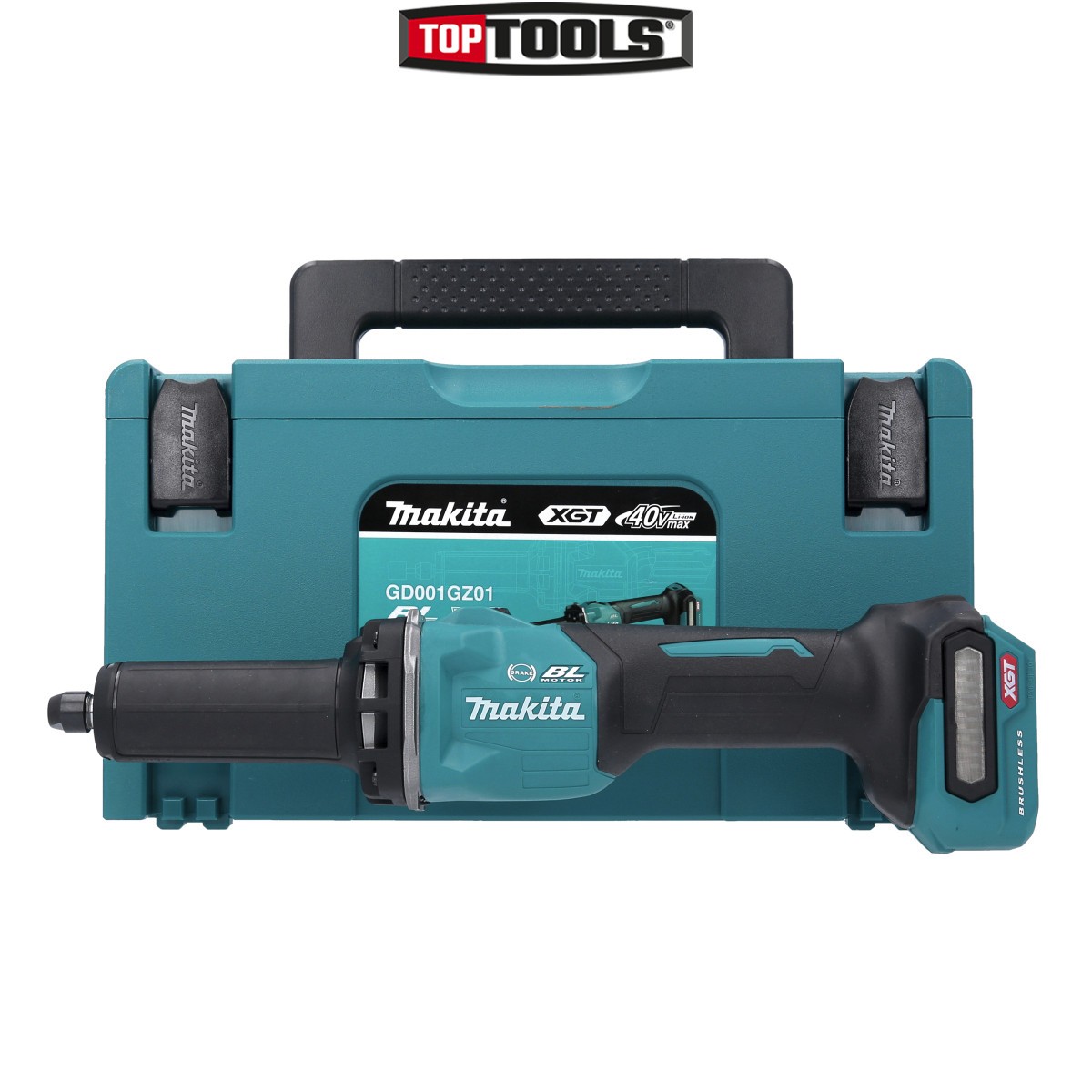 Makita GD001GZ01 40V Max XGT Cordless Brushless Straight Grinder + Makpac Case