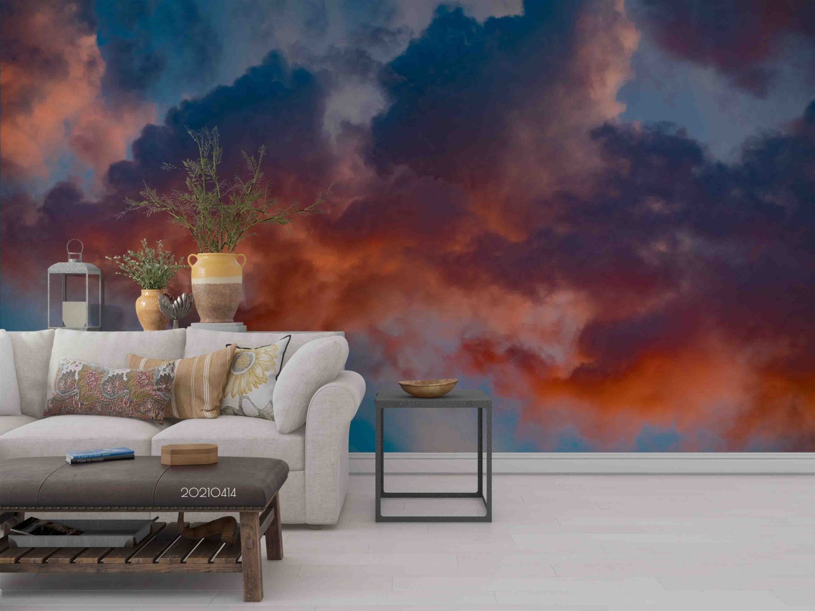 3D Sky Clouds Landscape Wall Murals Wallpaper Murals Wall Sticker