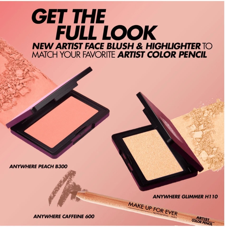 NEW!! Makeup Forever ARTIST HIGHLIGHTER LONGWEAR SKIN-FUSING POWDER HIGHLIGHTER - Image 4 of 4