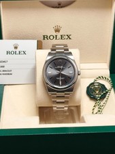 Rolex Oyster Perpetual 39 - Rhodium Dial - Full Set - Mens Watch