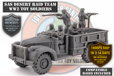 WW2 Toy Soldiers - SAS Desert Raider Team - 54mm 1:32 Scale - WWII Army Men