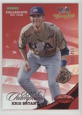 2013 USA Baseball Champions Certified National Team Mirror Red Kris Bryant 1n9