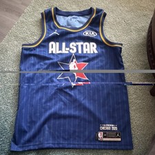 Jordan NBA All-Star Game Chicago 2020 Anthony Davis Jersey Blue Size 48 L