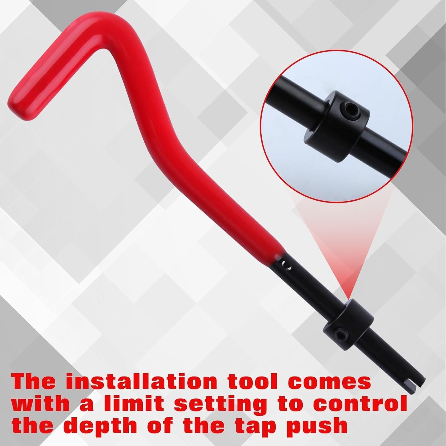 30 Piece Helicoil Thread Repair Kit, Metric Repair Kit with HSS M8 x 1.25mm