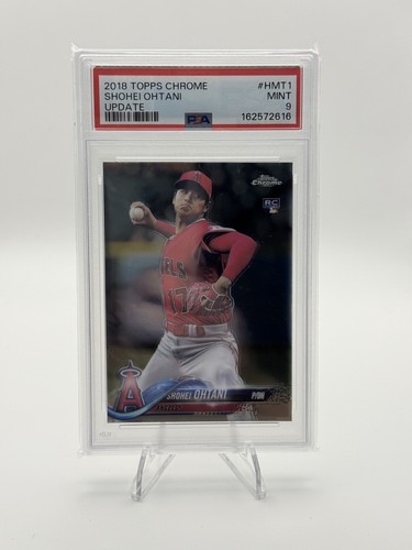 2018 Topps Chrome Update Shohei Ohtani #HMT1 (RC) PSA 9 Rookie Card Red Jersey