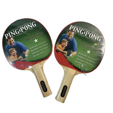Ping Pong Table Tennis Racket Paddle NEW - Set of 2 - Beginner