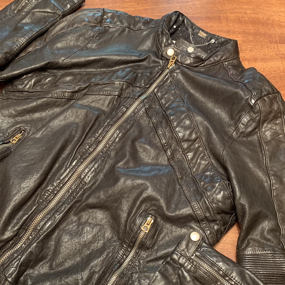 Diesel LUMI ICONIC LEATHER JACKET Tomorrow People Shane