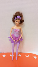 Barbie Fairytale Ballerina Girl Doll Crown Tutu Purple 2011 Mattel Brunette Toy