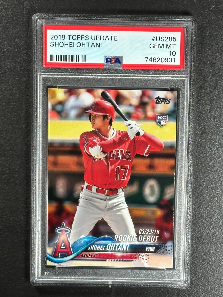 2018 Topps Update Shohei Ohtani RC Rookie Debut PSA 10 GEM MINT