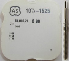 AS 1525 1526 1758 1759 ... watch parts winding stem 401 Tap 10