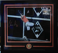 Chas McCormick Signed 24"x20" Frame Size  "The Catch" Photo  see description