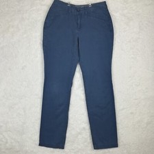 Eddie Bauer Womens Pants Straight Curvy Legendwash Blue Mid Rise 4