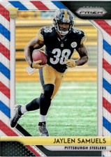 2018 Panini Prizm #238 Jaylen Samuels Prizm Red White and Blue