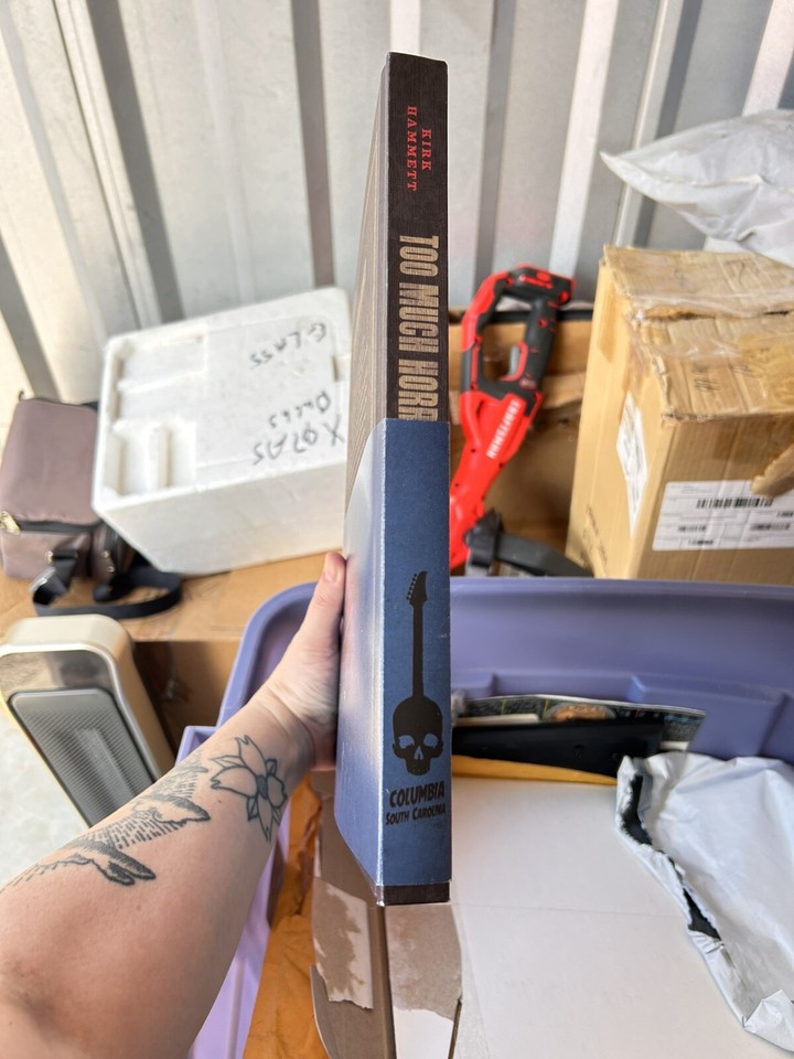 Kirk Hammett Signed Book Metallica Horror Too Much Horror Autograph