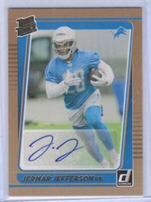 JERMAR JEFFERSON 2021 PANINI DONRUSS BRONZE RATED ROOKIE AUTO RC #297