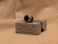 Vintage Wollensak No.220 13 mm Wide Angle positive Viewfinfer objective/ B H 16m