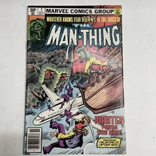 Vtg 1980 THE MAN-THING #7 CAPTAIN FATE! BRONZE AGE MARVEL COMICS Group