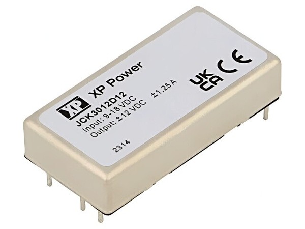 JCK3012D12 Wandler: Dc/Dc 30W Ueing: 9-18V Uausg: 12VDC Uausg2: -12VDC 31G Xp Po-image