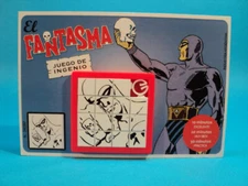 THE PHANTOM (Lee Falk) EL FANTASMA * SLIDE PUZZLE #1 SKILL GAME CARDED ARGENTINA