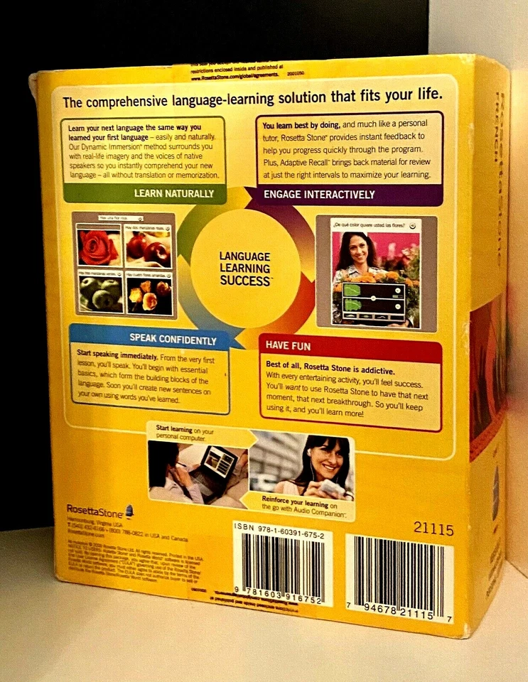 New! Rosetta Stone ~ Français ~ French Level 1 ~ CDs ~ Headset w/Mic ~ Software - Image 3 of 4