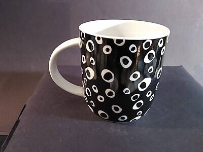 Rosenbaum de Coracao Black & White Cheetah spots mug