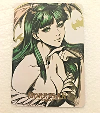 Morrigan Aensland Darkstalkers series Gold Foil Stamped Anime Waifu Girl Card