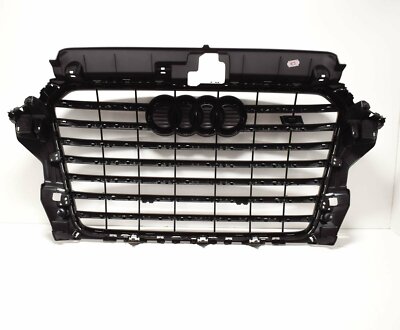Audi S3 8V Front Center Platinum Grey Grille Assembly