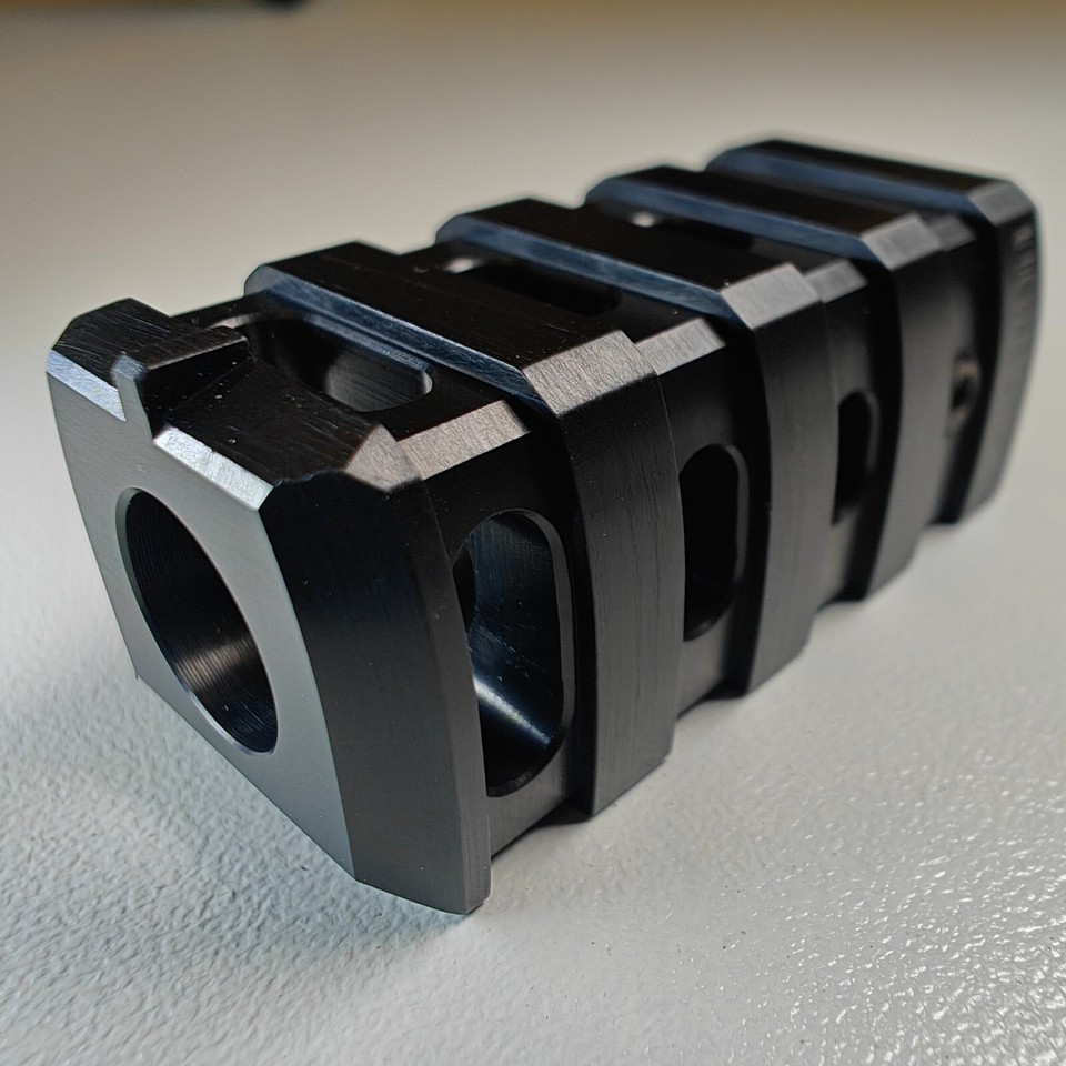 Muzzle Brake Compensator 1/2x28 TPI, For 9 mm Glock, fit other 9 mm ...
