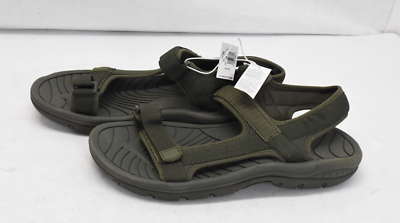 Olive Green Men\'s Sandals with Adjustable Straps CUSHIONAIRE Lane Cork Footbed Mens Sandals, Adjustable  main image 4