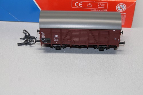 Roco 2-Achser gedeckter Güterwagen Gr 80317 DR Brit US Zone Spur H0 OVP | Zustand: Gebraucht