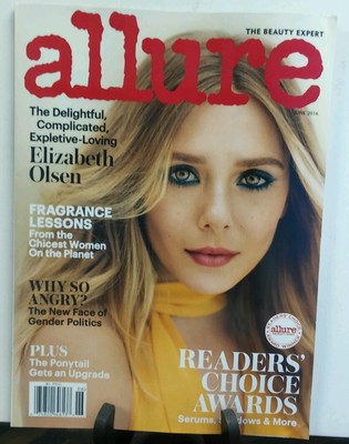 Allure June 2016 Elizabeth Olsen Readers Choice Awards FREE SHIPPING