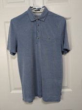 Ted Baker Polo Shirt Men's 3 Blue Short Sleeve Casual Preppy