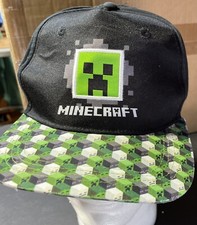 MINECRAFT YOUTH BASEBALL CAP ADJUSTABLE HAT PRE-OWNED