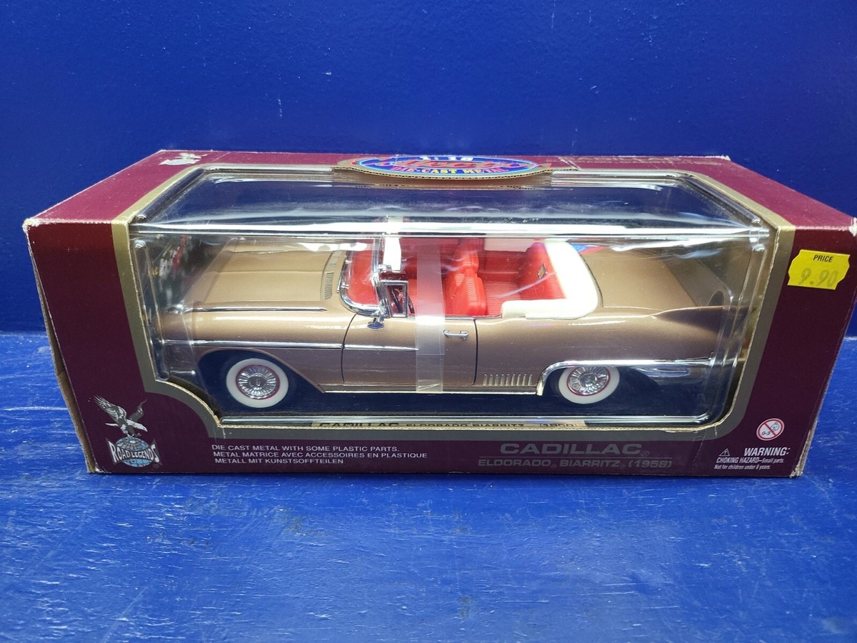 Road Legends 1958 Cadillac Eldorado Biarritz Die Cast Metal 1:18