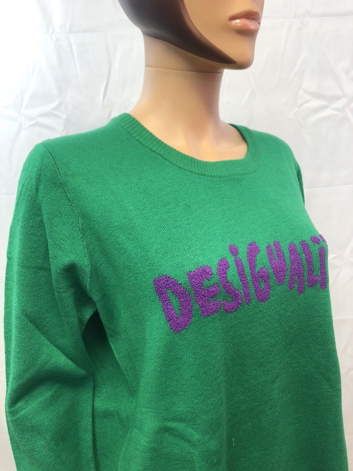 Woman Sweater Desigual Several Sizes Available Colors New Green