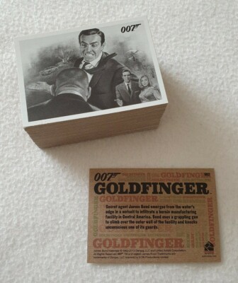 A James Bond Goldfinger throwback trading card